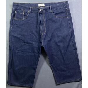 Beyond The Limit Cropped Jeans Jean Shorts Mens Sz 46x33 46x19 Actual Dark Blue